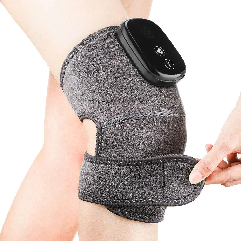 Electric Heating Knee Massager Vibrator Elbow Leg Joint Shoulder Red Light Heated Knee Pad Physiotherapy Arthritis Pain Relief