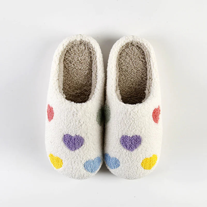 Colorful Hearts Indoor Slippers