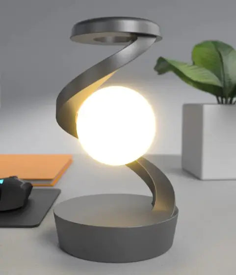 Rotating Moon Lamp w/Phone Charging Sensor