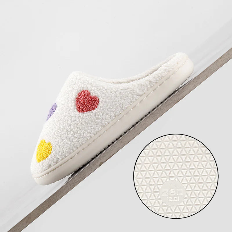 Colorful Hearts Indoor Slippers