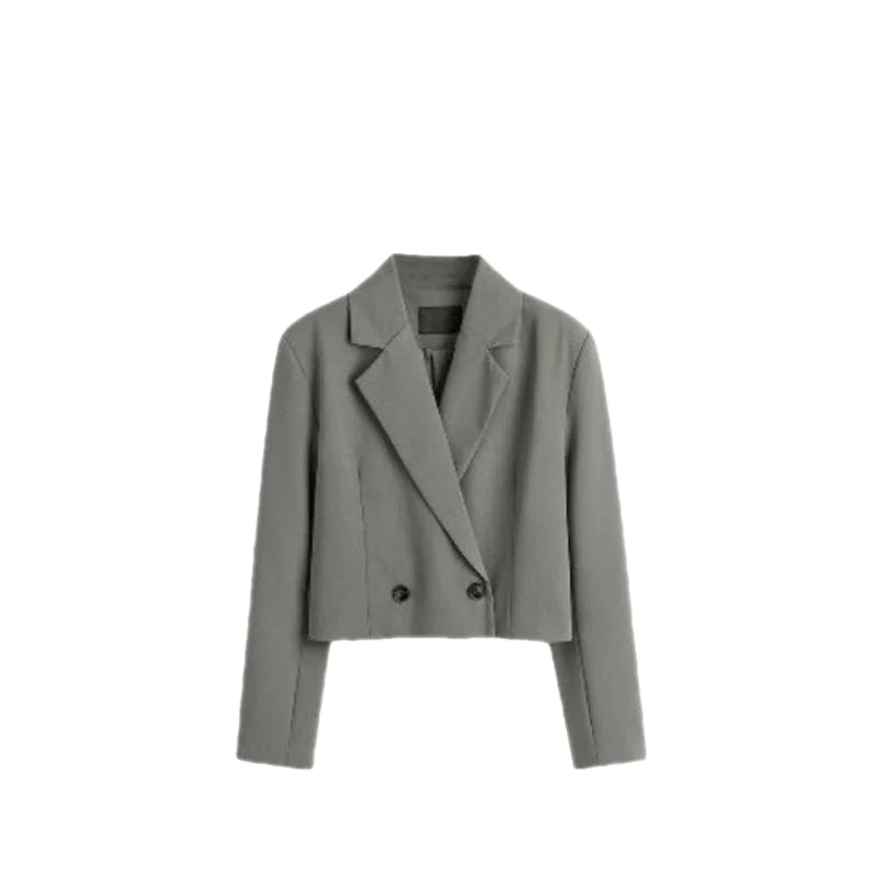 Women's Vintage Wool Blazer - Double Breasted