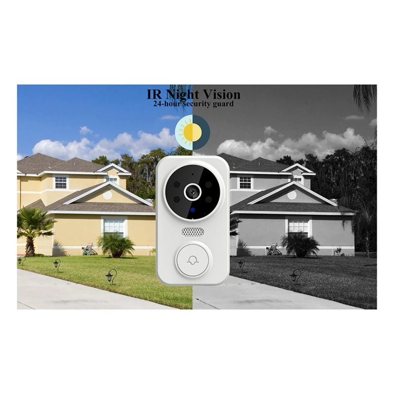 Tuya Smart Home Doorbell Camera WIFI Wireless Doorbell DC AC Battery Powered Camera Bell Smart Life Doorbell Camera