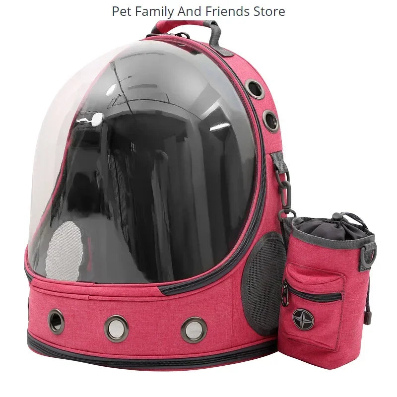 New Cat Backpack Transparent Space Capsule Backpack Pet Backpack Portable Large Capacity Cat Bag for Going Out