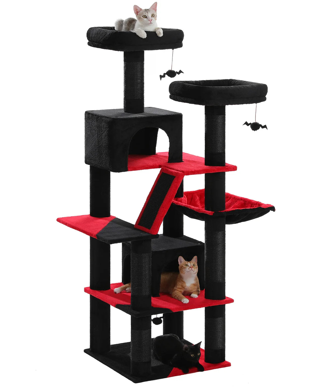 Multi-Level Cat Tree Cat Condo Scratching post for Kitten Furniture Large Cat Tower Cat Scrapers Cat Accessories Pet Cat Toys