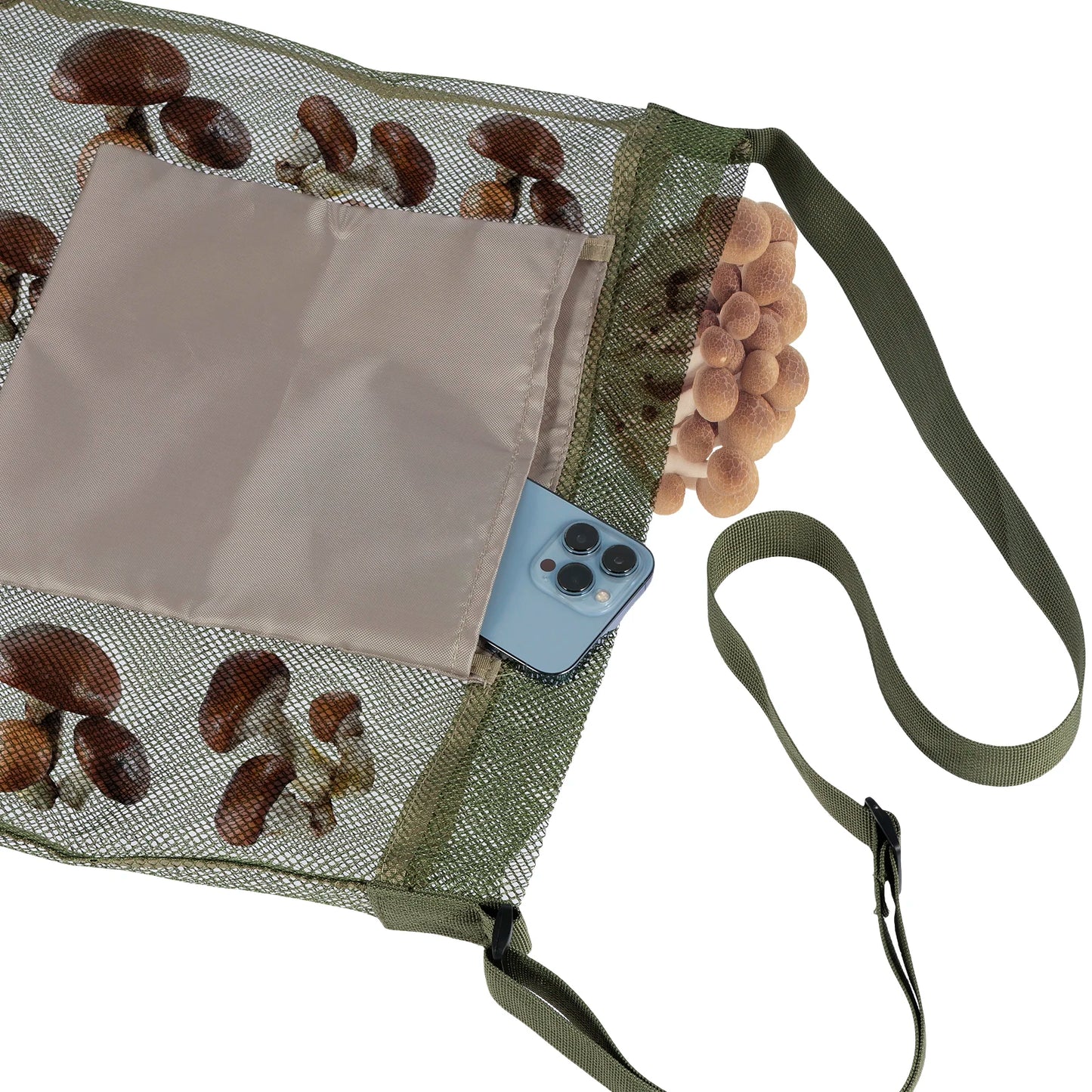 5PCS/1PCS Foraging Mushroom Storage Bags Multipurpose Harvesting Bag for Mushroom Decor Lover Garden Fruit Picking Camping Pouch