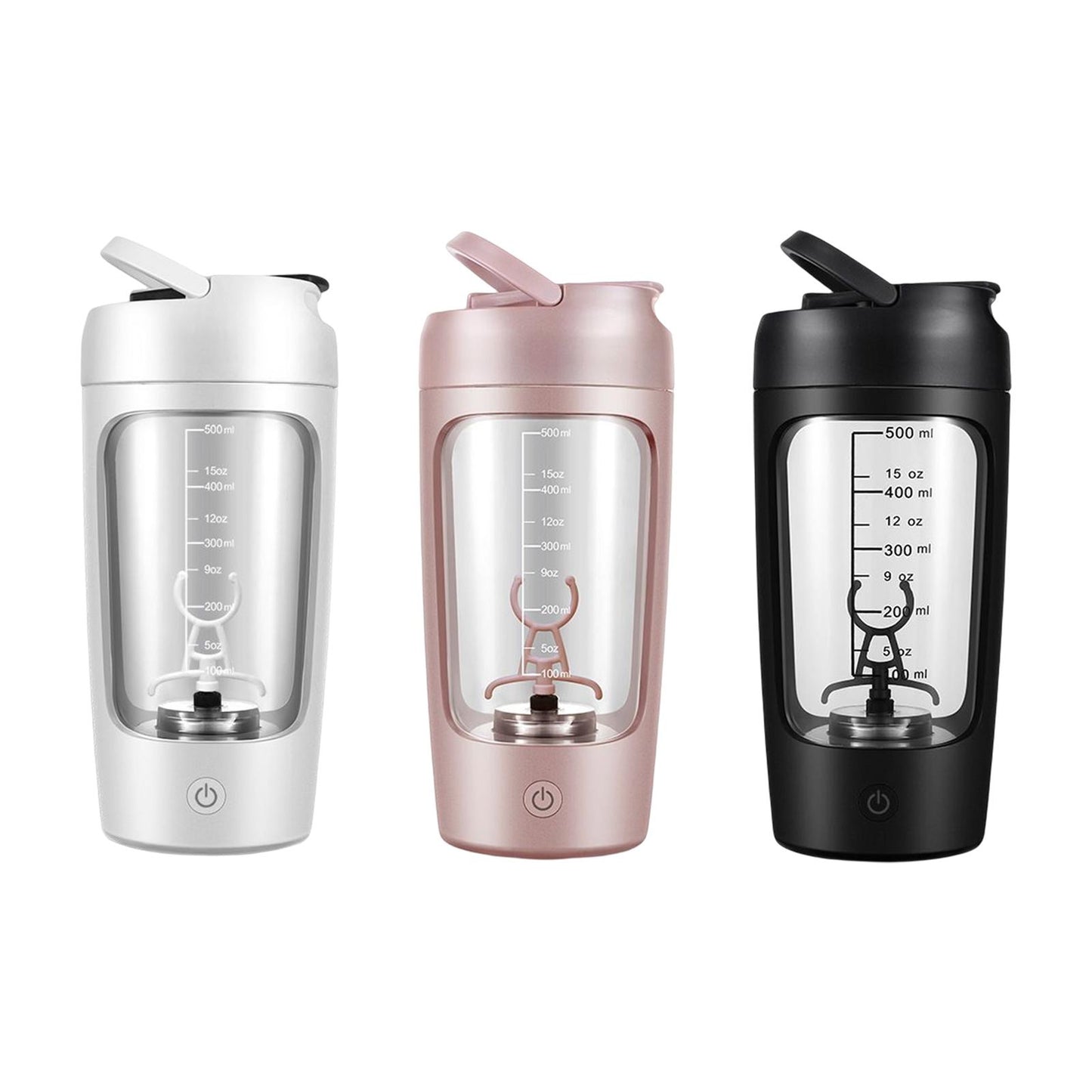 Portable Electric Protein Shaker Bottle USB Rechargeable Blender Multipurpose 650ml Mixer Cups for Fitness Workout