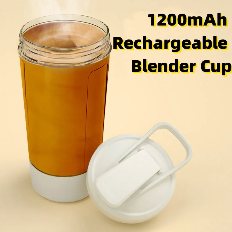 400ML 14oz Electric Protein Powder Mixing Cup Automatic Shaker Mixer Shake Bottle Milk Coffee Blender Kettle fro Gym 1200mAh