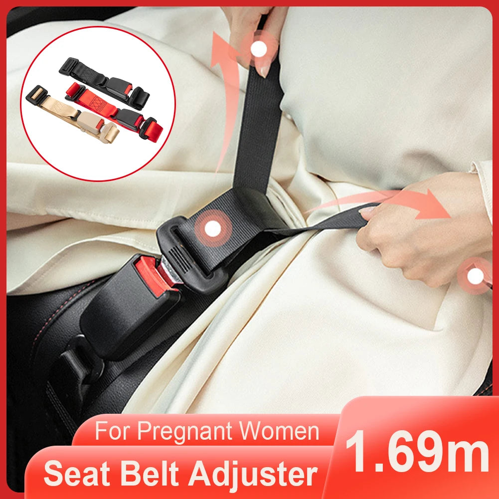 Pregnancy Safety Belt Modified Accessories Universal 1.6m Length Bump Belt Car Seat Belts Adapter For Pregnant Women Seatbelt