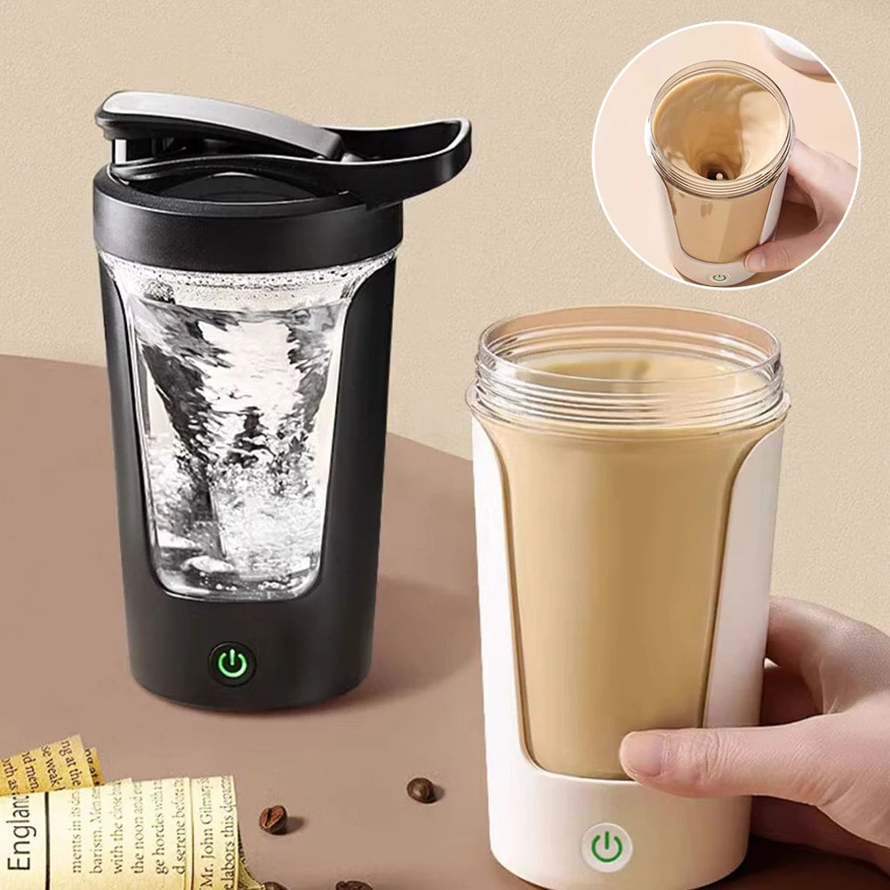 450ml Electric Automatic Mixing Cup Portable Whey Protein Shaker Bottle USD Rechargeable Fully Automatic Stirring Cup For Home