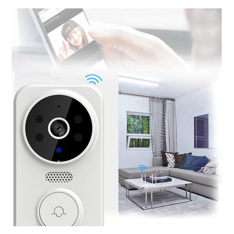 Tuya Smart Home Doorbell Camera WIFI Wireless Doorbell DC AC Battery Powered Camera Bell Smart Life Doorbell Camera