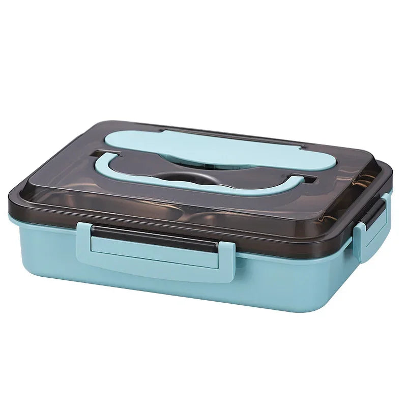 304 Stainless steel Insulation lunch box with Tableware Office Worker Student microwave oven Heating food container lunch box