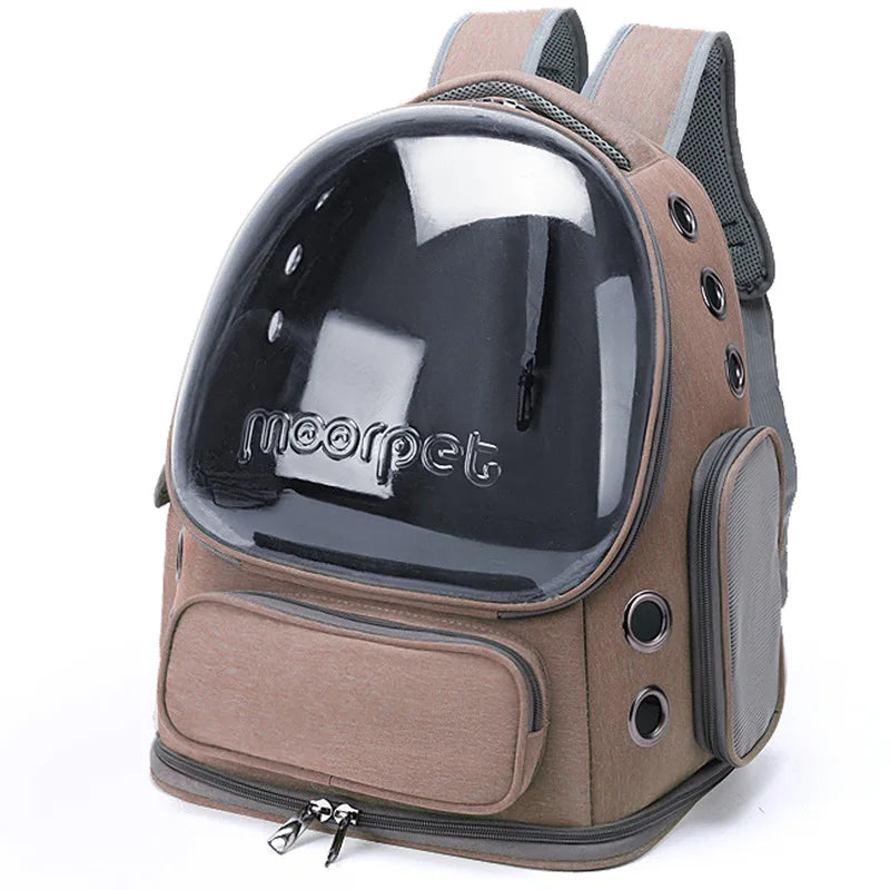 Cat Carrying Bag Space Pet Backpack Breathable Portable Transparent Backpack Puppy Dog Transport Carrier Space Capsule Bag Pets