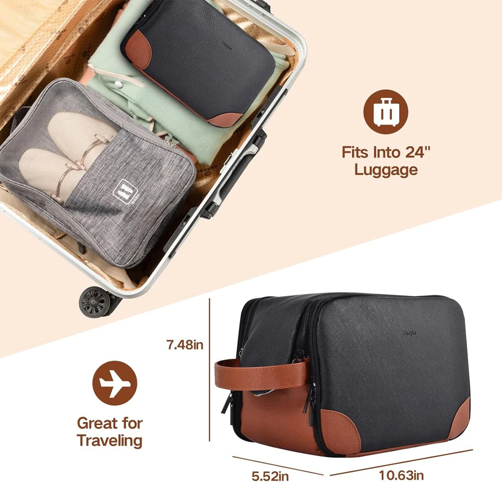 Men's Toiletry Bag Large Toiletry Organizer Dopp Kit Makeup Bag Waterproof Cosmetic Bags Men's Travel Necessaire