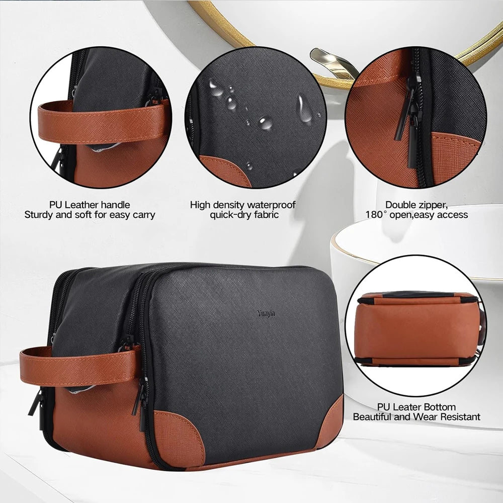 Men's Toiletry Bag Large Toiletry Organizer Dopp Kit Makeup Bag Waterproof Cosmetic Bags Men's Travel Necessaire