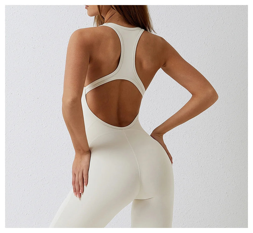 NCLAGEN GYM Romper Backless Set Fitness Bodysuit Siamese Sportswear Women Jumpsuit Buttery-Soft One-piece Playsuit Yoga Suit