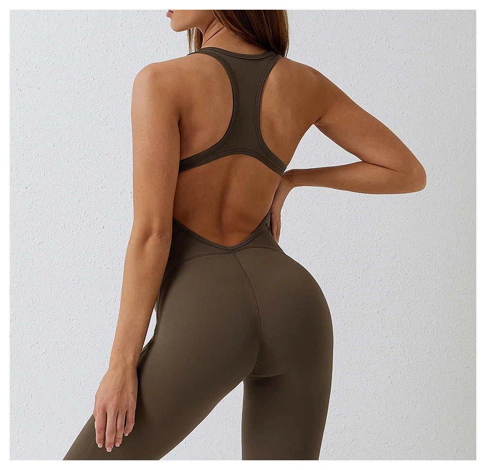 NCLAGEN GYM Romper Backless Set Fitness Bodysuit Siamese Sportswear Women Jumpsuit Buttery-Soft One-piece Playsuit Yoga Suit