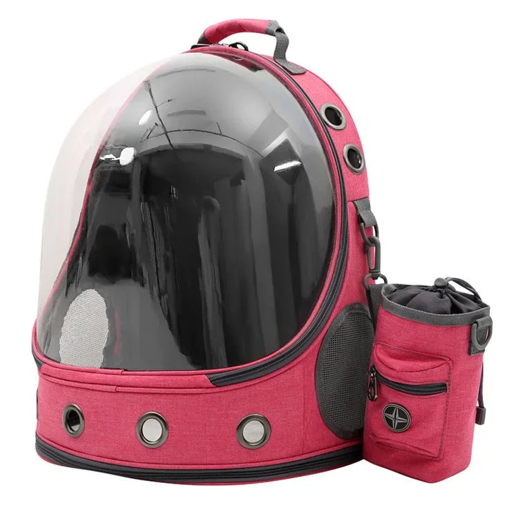 New Cat Backpack Transparent Space Capsule Backpack Pet Backpack Portable Large Capacity Cat Bag for Going Out