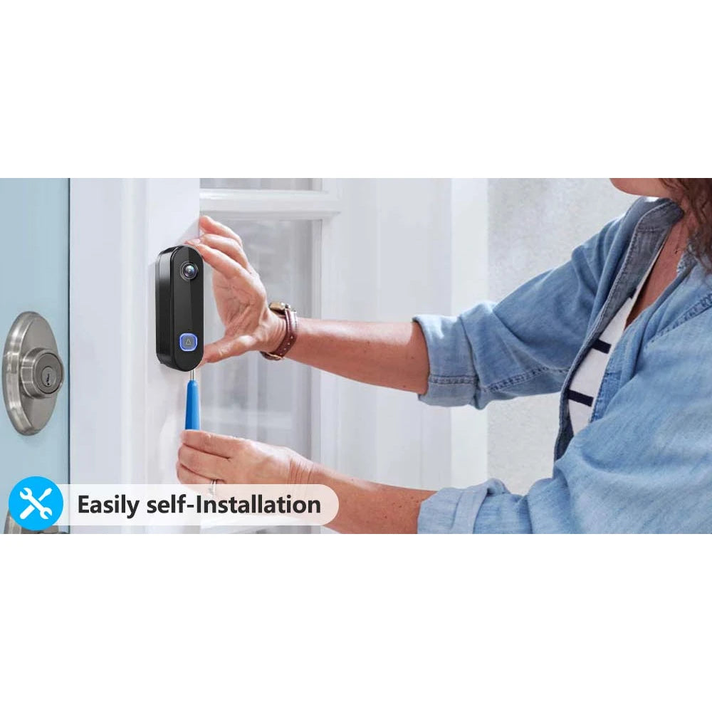 Wireless Doorbell WiFi 1080P Camera Security Door Bell Video Intercom Smart Home Monitor Night Vision Waterproof Alexa