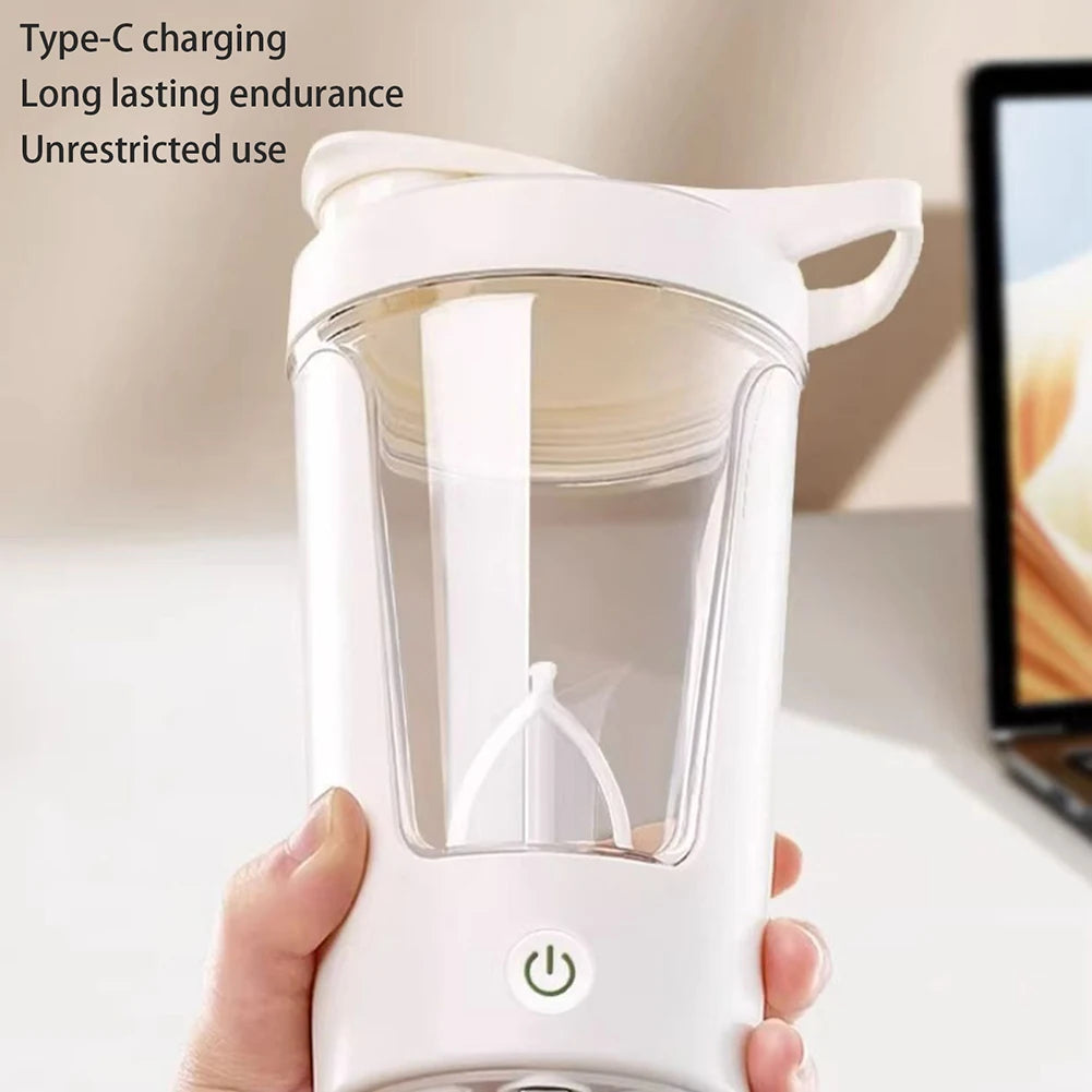 450ml Electric Automatic Mixing Cup Portable Whey Protein Shaker Bottle USD Rechargeable Fully Automatic Stirring Cup For Home