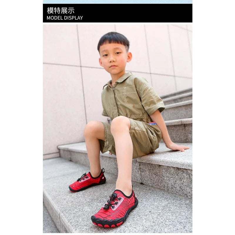 Kids Quick-Drying Shoes Anti Slip Wear-Resistant Cushioning Collision Prevention Soft Breathable Kids Quick-Drying Water Shoes