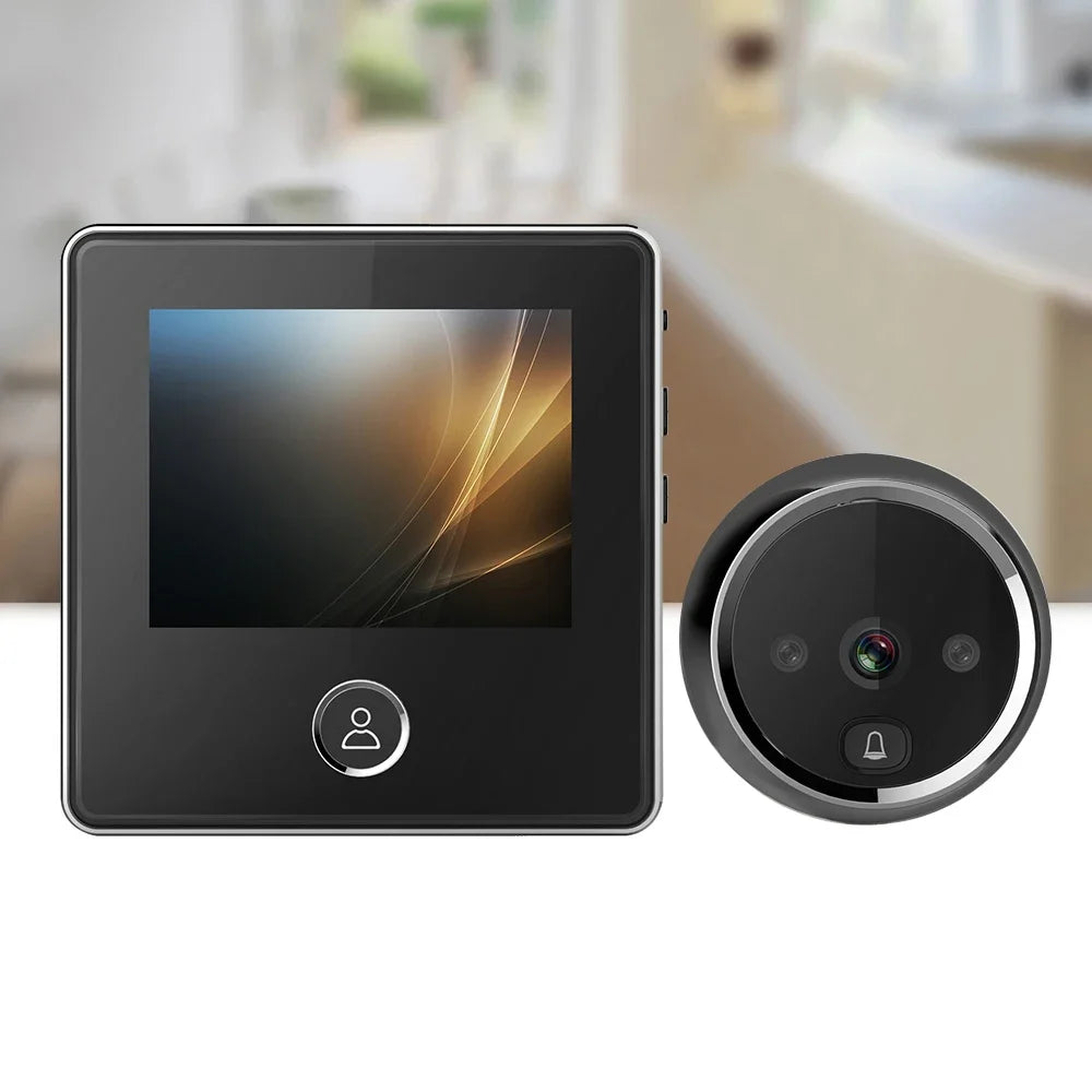 Smart Electronic Door Viewer 2.8" LCD Screen Digital Door Camera Doorbell Visual Peephole Camera Photo Recording for Home Hotel