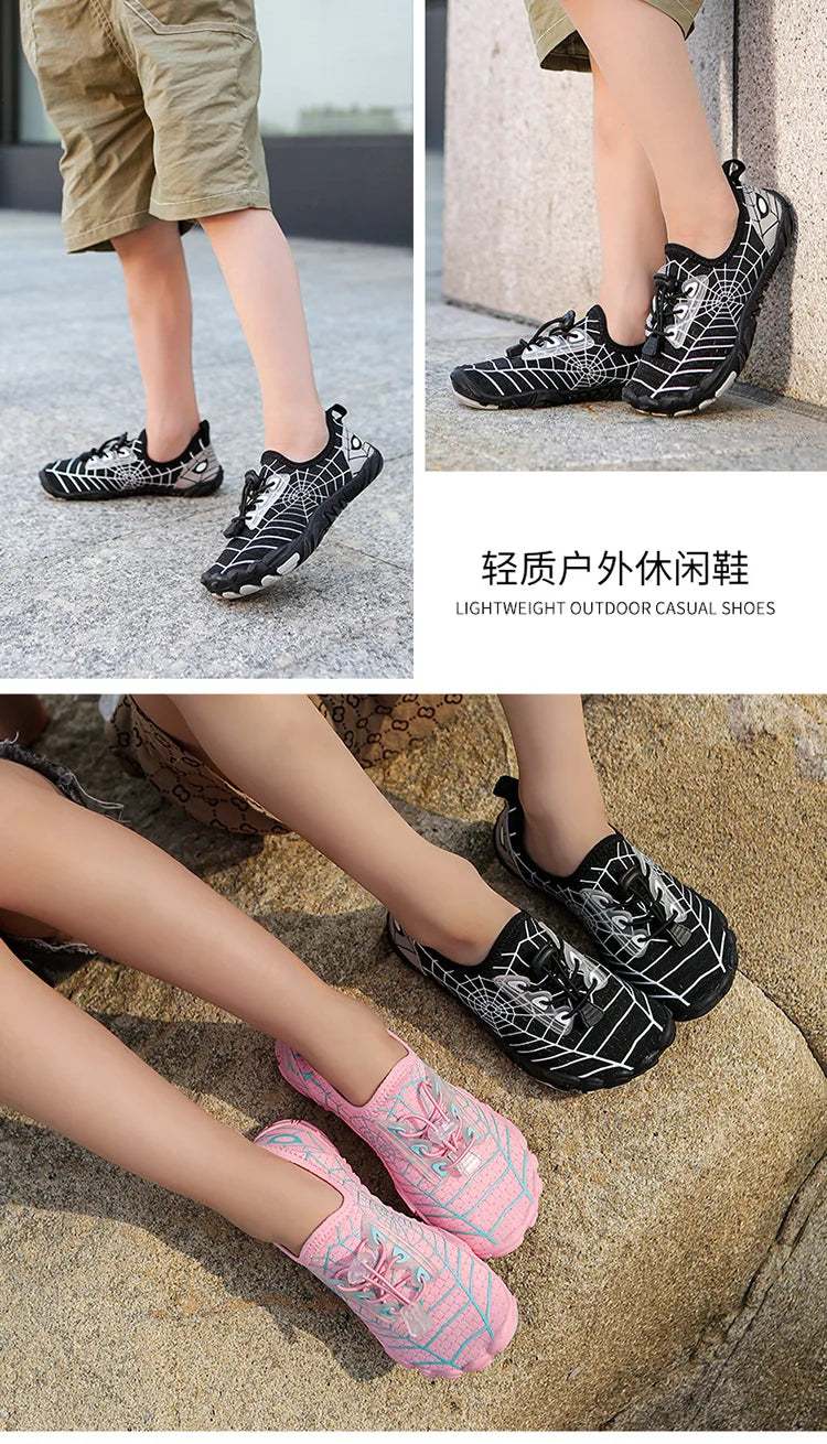 Kids Quick-Drying Shoes Anti Slip Wear-Resistant Cushioning Collision Prevention Soft Breathable Kids Quick-Drying Water Shoes