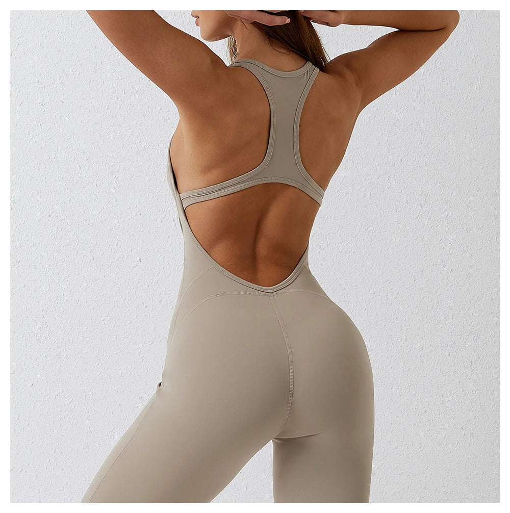 NCLAGEN GYM Romper Backless Set Fitness Bodysuit Siamese Sportswear Women Jumpsuit Buttery-Soft One-piece Playsuit Yoga Suit