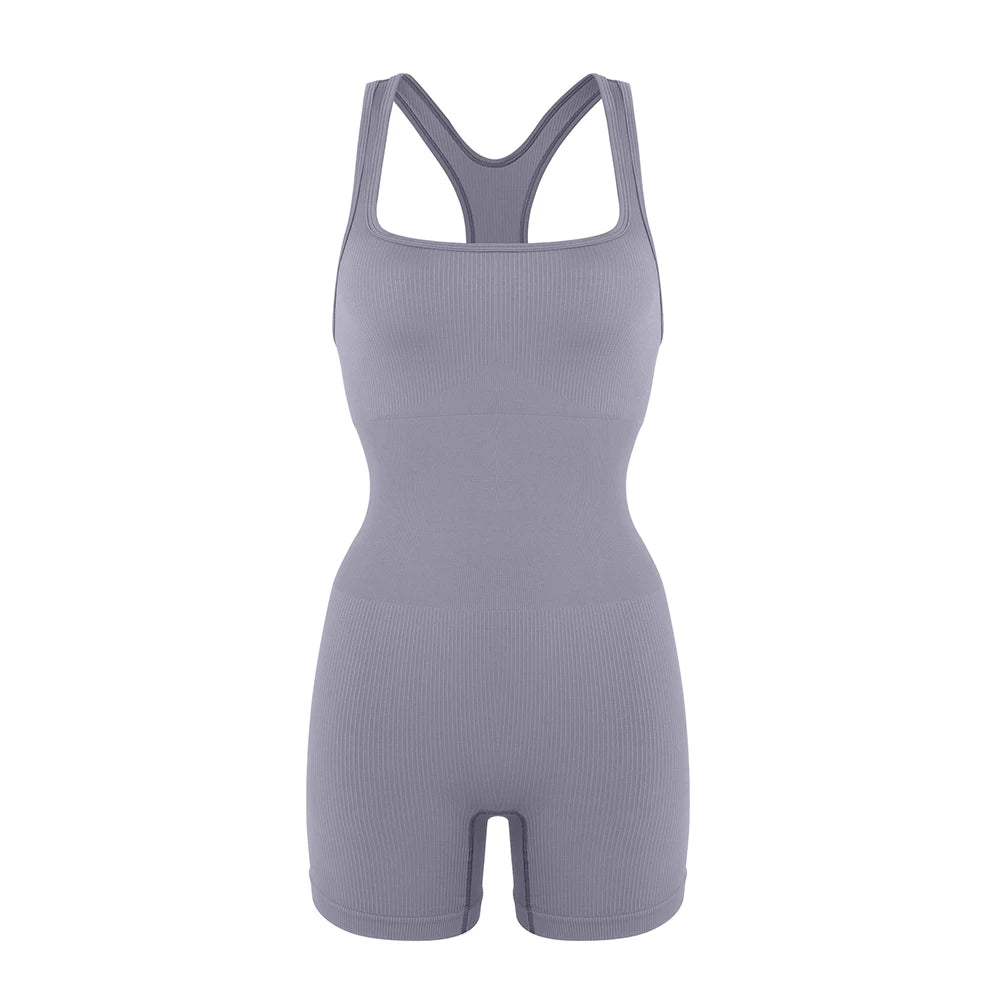 Seamless Bodysuiyts for Women  Contracted Tummy Control Rompers Sexy Sleeveless Backless  Yoga Sets Jumpsuits Women's Clothings