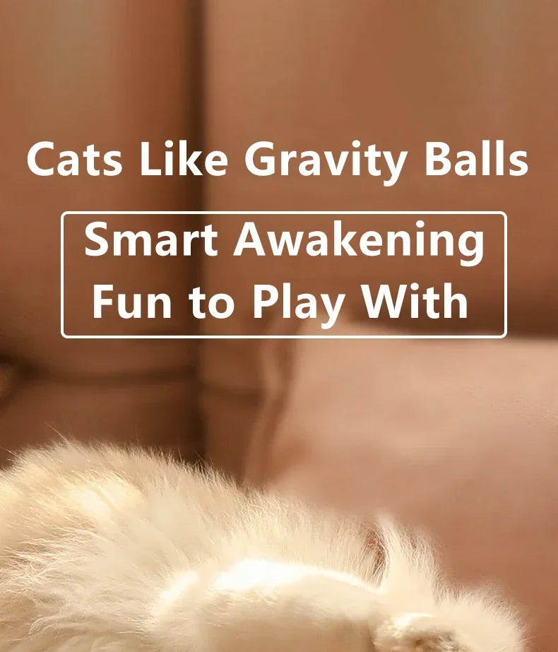 Electric Cat Ball Interactive Toys Automatic Rolling Smart Cat Toys for Cats Training Self-moving Kitten Toys for Indoor Playing