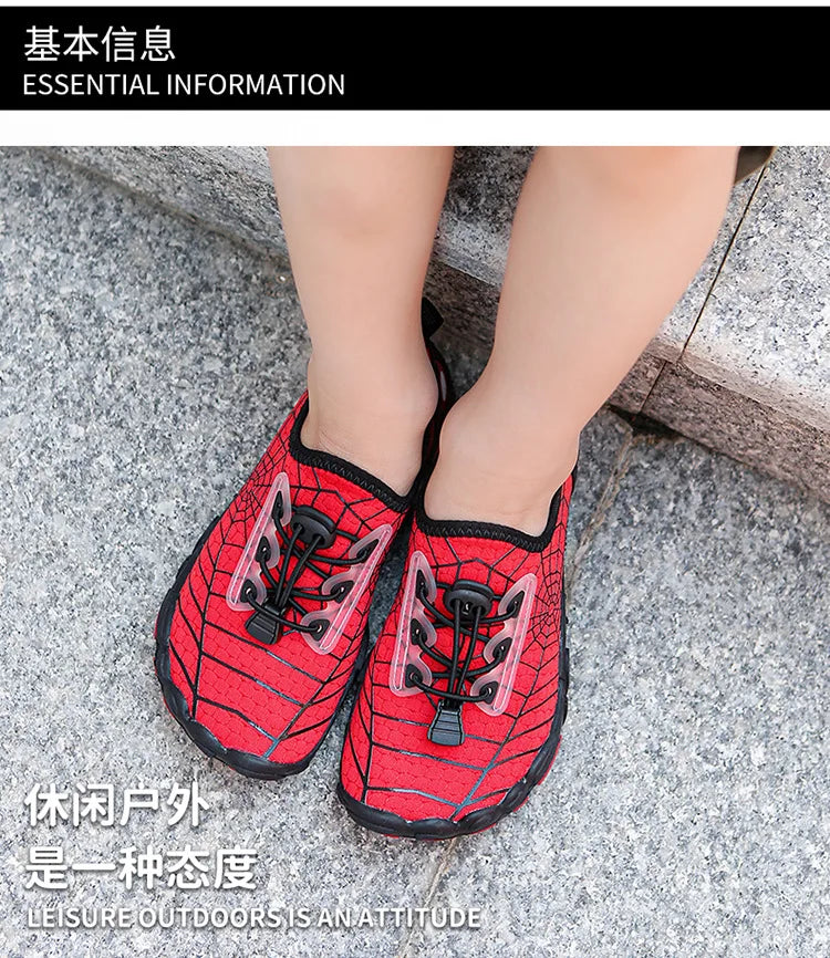 Kids Quick-Drying Shoes Anti Slip Wear-Resistant Cushioning Collision Prevention Soft Breathable Kids Quick-Drying Water Shoes