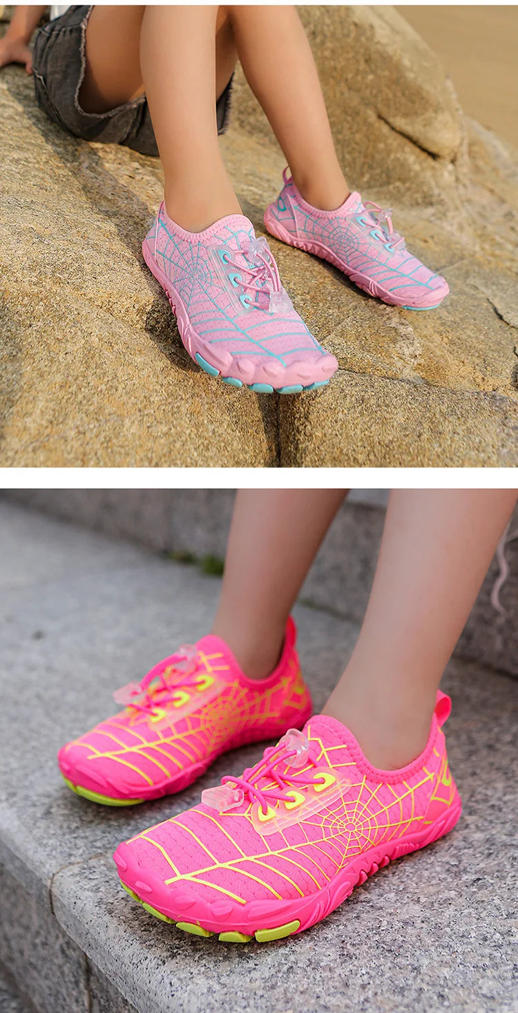 Kids Quick-Drying Shoes Anti Slip Wear-Resistant Cushioning Collision Prevention Soft Breathable Kids Quick-Drying Water Shoes