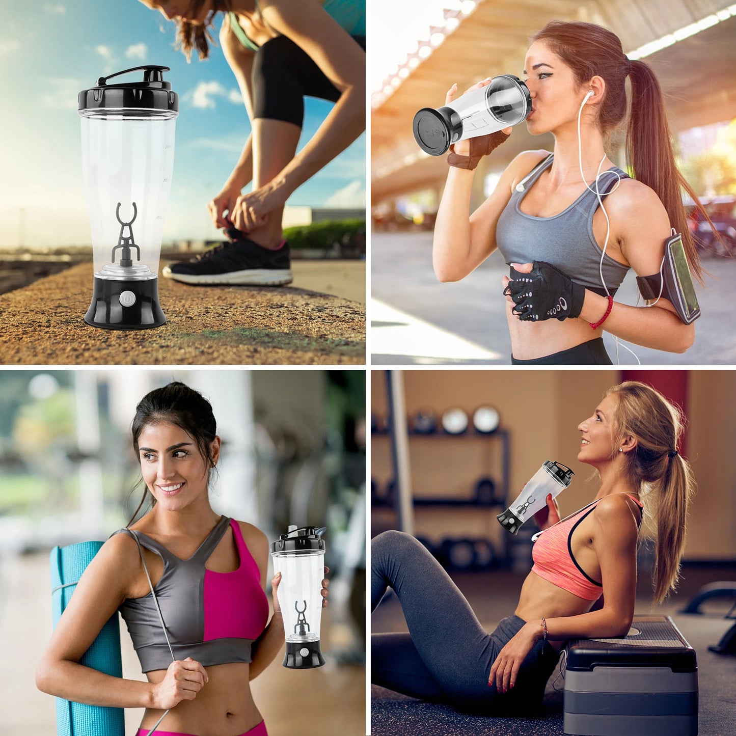 300ML Electric Protein Powder Mixing Cup Automatic Shaker Bottle Mixer Shake Bottle Milk Coffee Blender Kettle Smart Mixer