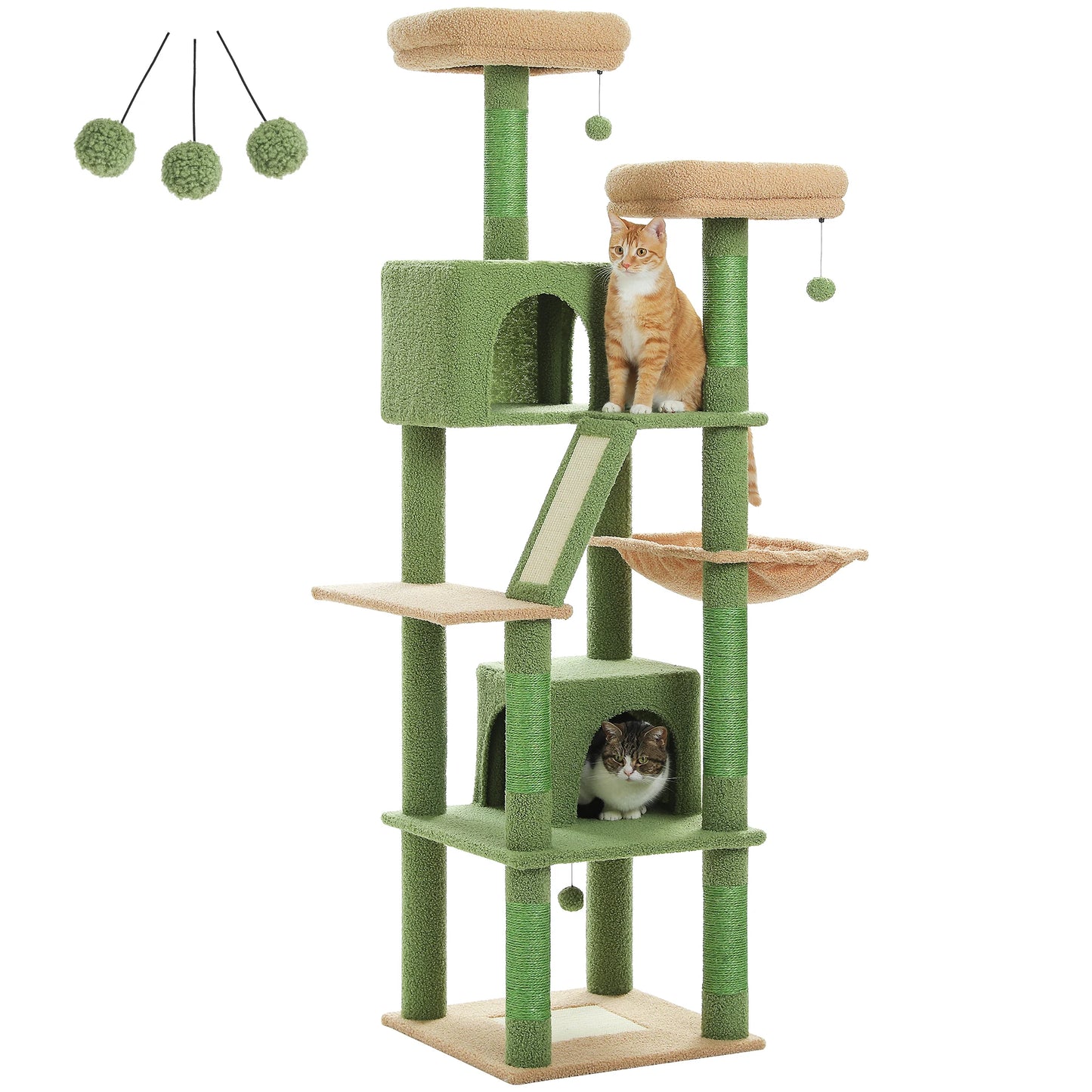 Multi-Level Cat Tree Cat Condo Scratching post for Kitten Furniture Large Cat Tower Cat Scrapers Cat Accessories Pet Cat Toys