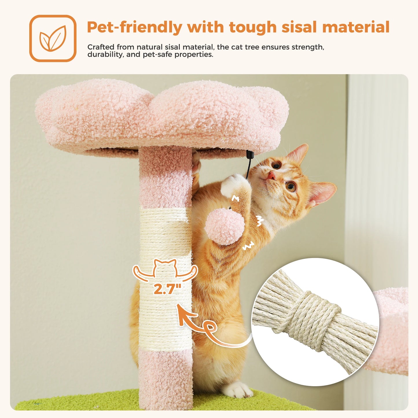 Multi-Level Cat Tree Cat Condo Scratching post for Kitten Furniture Large Cat Tower Cat Scrapers Cat Accessories Pet Cat Toys