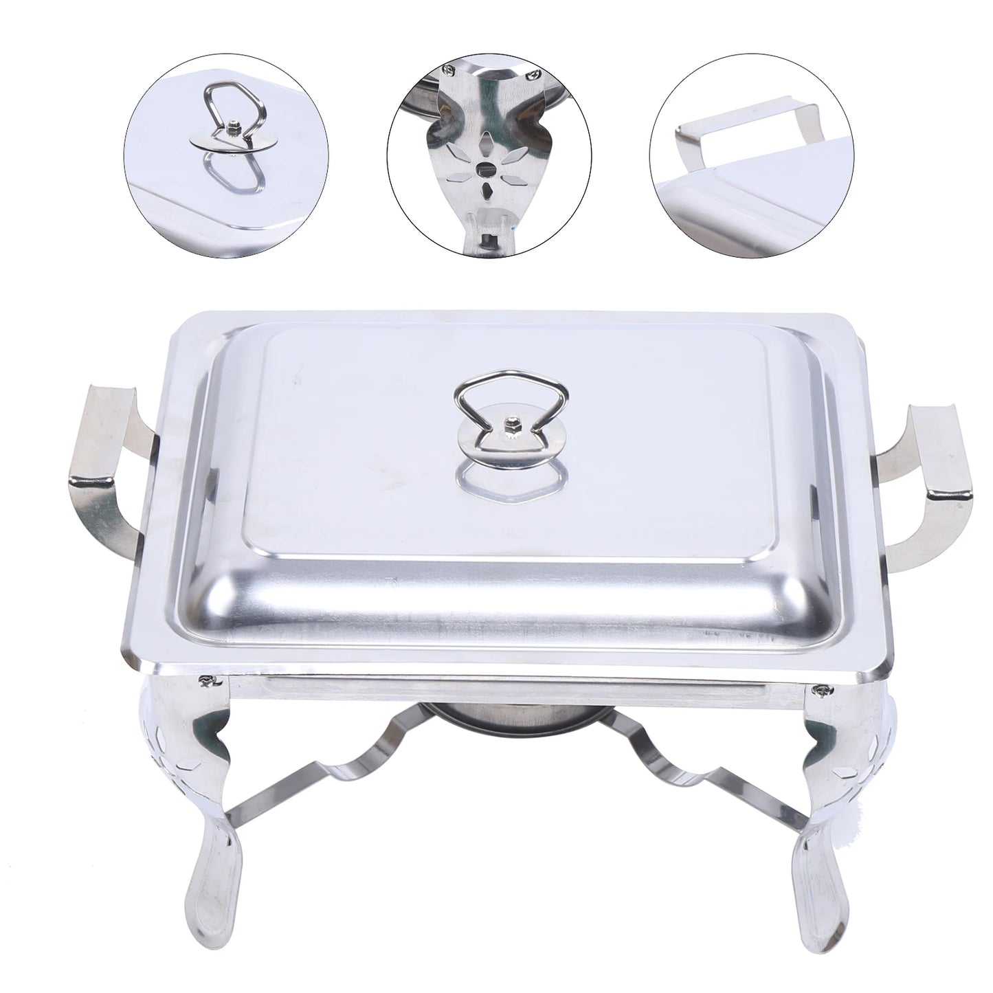 6L Food Warmer Chafing Dish Holding Containers Heat Containers