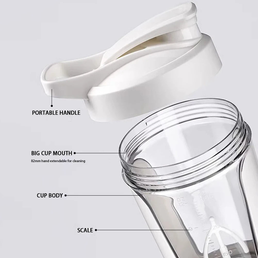 450ml Electric Automatic Mixing Cup Portable Whey Protein Shaker Bottle USD Rechargeable Fully Automatic Stirring Cup For Home