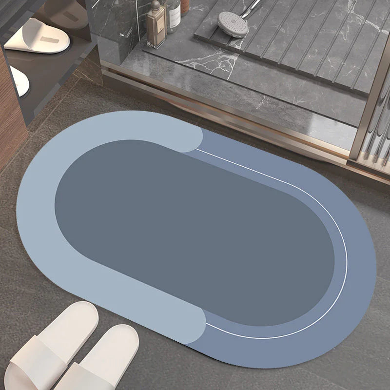 Solid Color Bathroom Absorbent FloorMat