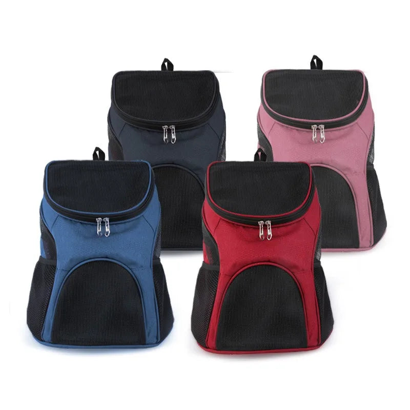 Outdoor Pet Carrier Backpack Cat Dog Carrier Bags Ventilated Mesh Double Shoulder Travel Bag for Cat Small Dogs Puppy