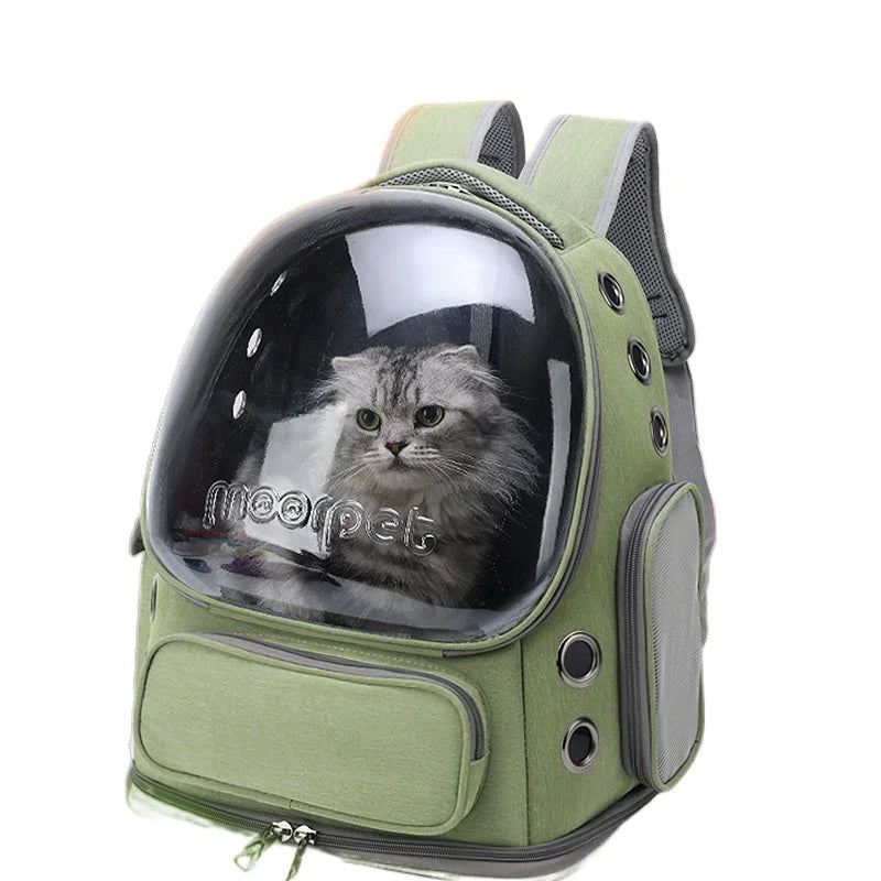 Cat Carrying Bag Space Pet Backpack Breathable Portable Transparent Backpack Puppy Dog Transport Carrier Space Capsule Bag Pets