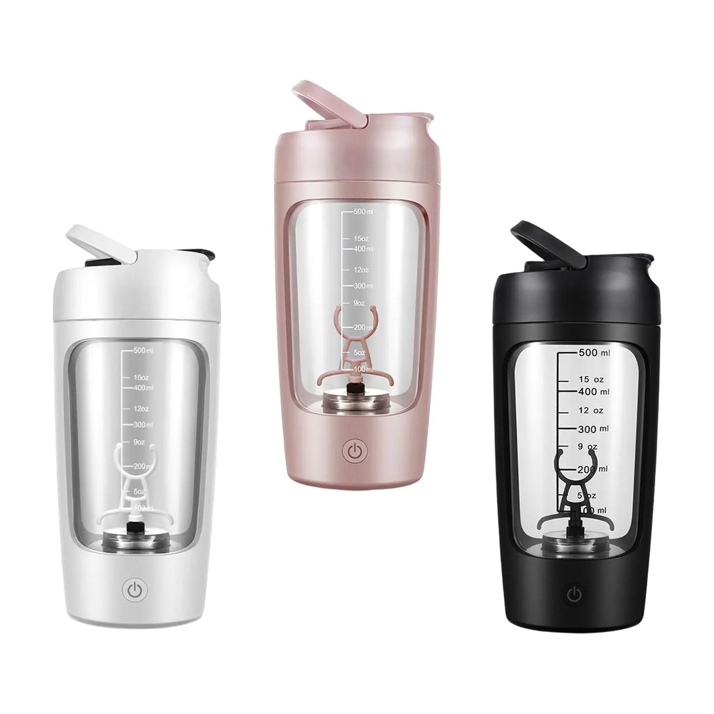 Portable Electric Protein Shaker Bottle USB Rechargeable Blender Multipurpose 650ml Mixer Cups for Fitness Workout