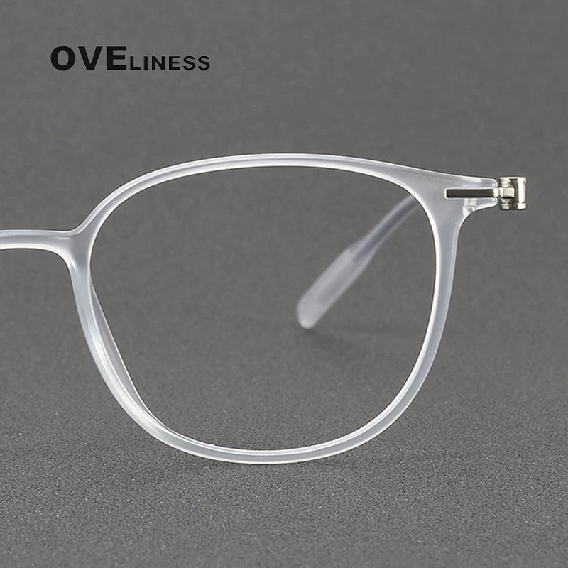 Acetate Titanium optical Glasses Frame Men Retro Round myopia Prescription Eyeglasses frames Women 2025 Vintage full Eyewear