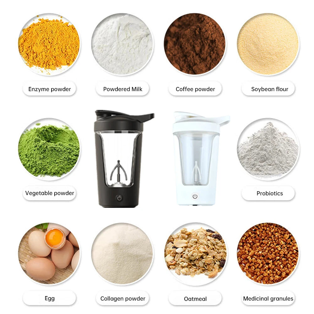 Electric Automatic Mixing Cup Portable Whey Protein Shaker Bottle USD Rechargeable Fully Automatic Stirring Cup For Home