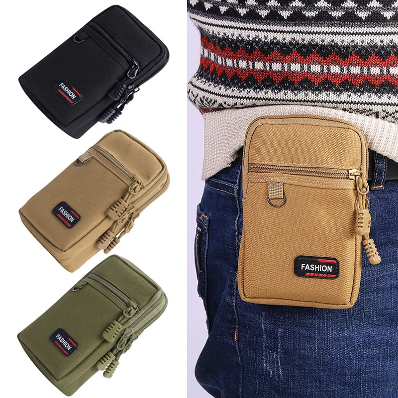 Military Molle Pouch Tactical Belt Waist Bag Outdoor Sport Waterproof Phone Bag Men Casual EDC Tool Pocket Hunting Fanny Pack