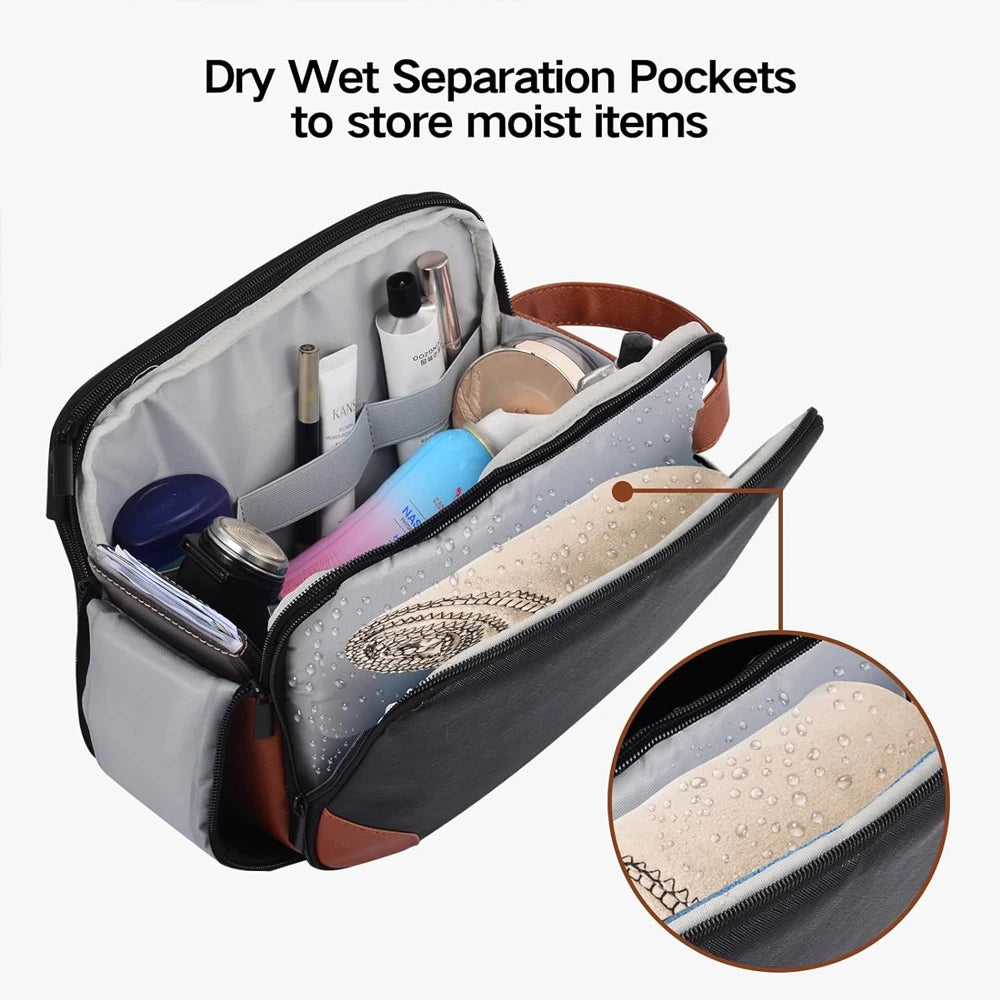 Men's Toiletry Bag Large Toiletry Organizer Dopp Kit Makeup Bag Waterproof Cosmetic Bags Men's Travel Necessaire