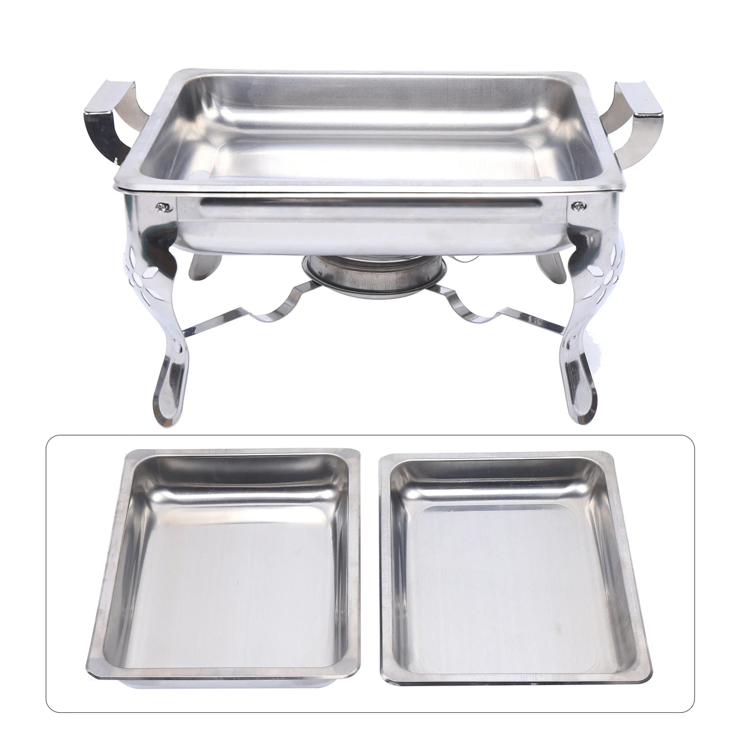 6L Food Warmer Chafing Dish Holding Containers Heat Containers