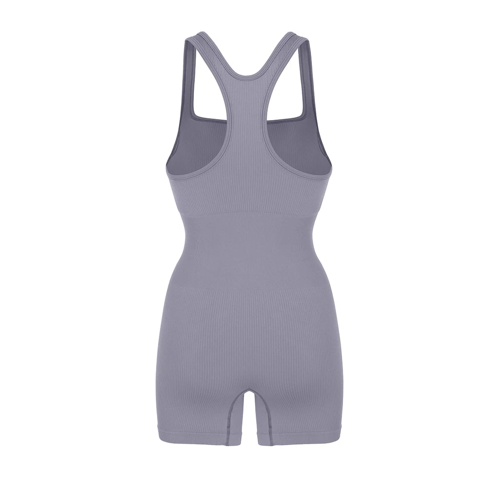 Seamless Bodysuiyts for Women  Contracted Tummy Control Rompers Sexy Sleeveless Backless  Yoga Sets Jumpsuits Women's Clothings