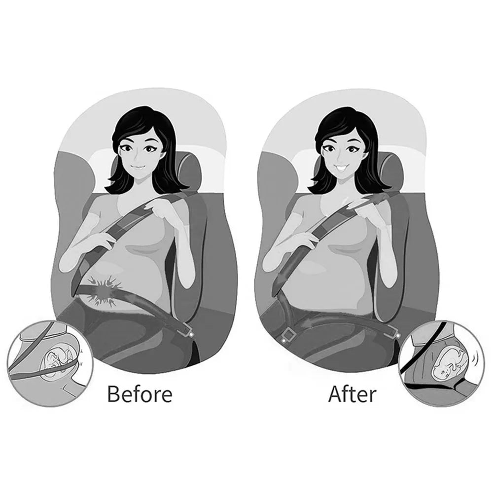 Maternity Moms Belly Protect Unborn Baby Pregnant Woman Driving Safe Belt Pregnant Car Seat Belt Adjuster