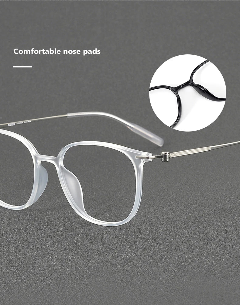 Acetate Titanium optical Glasses Frame Men Retro Round myopia Prescription Eyeglasses frames Women 2025 Vintage full Eyewear