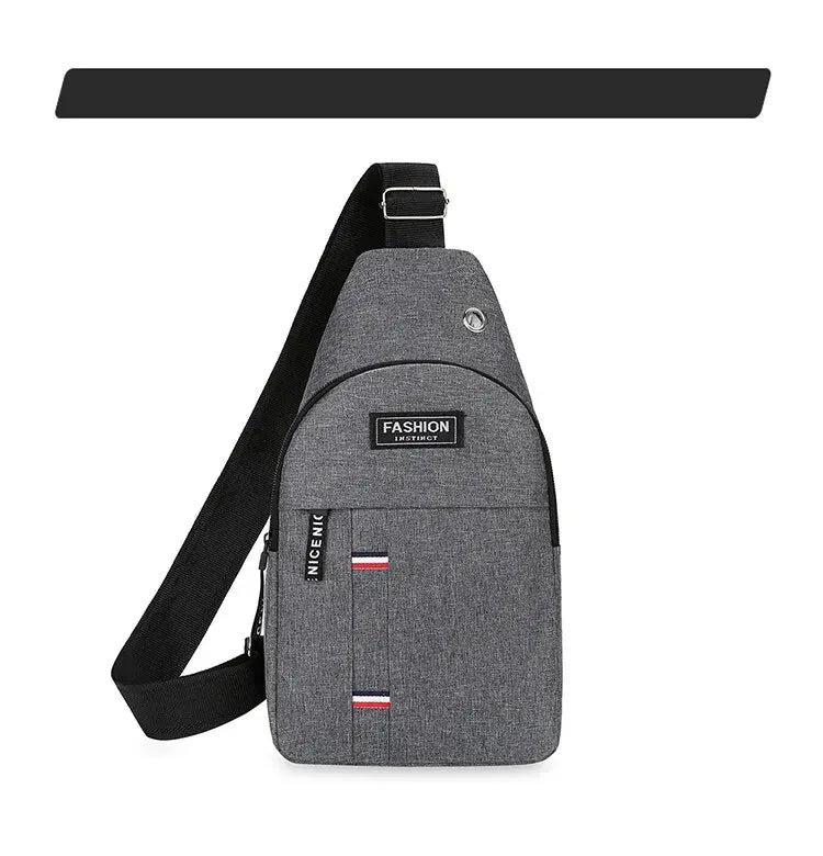 Chest Bag Men's One Shoulder Crossbody Bag Large Capacity Outdoor Sports And Leisure Fashion Small Shoulder Bag Large Capacit