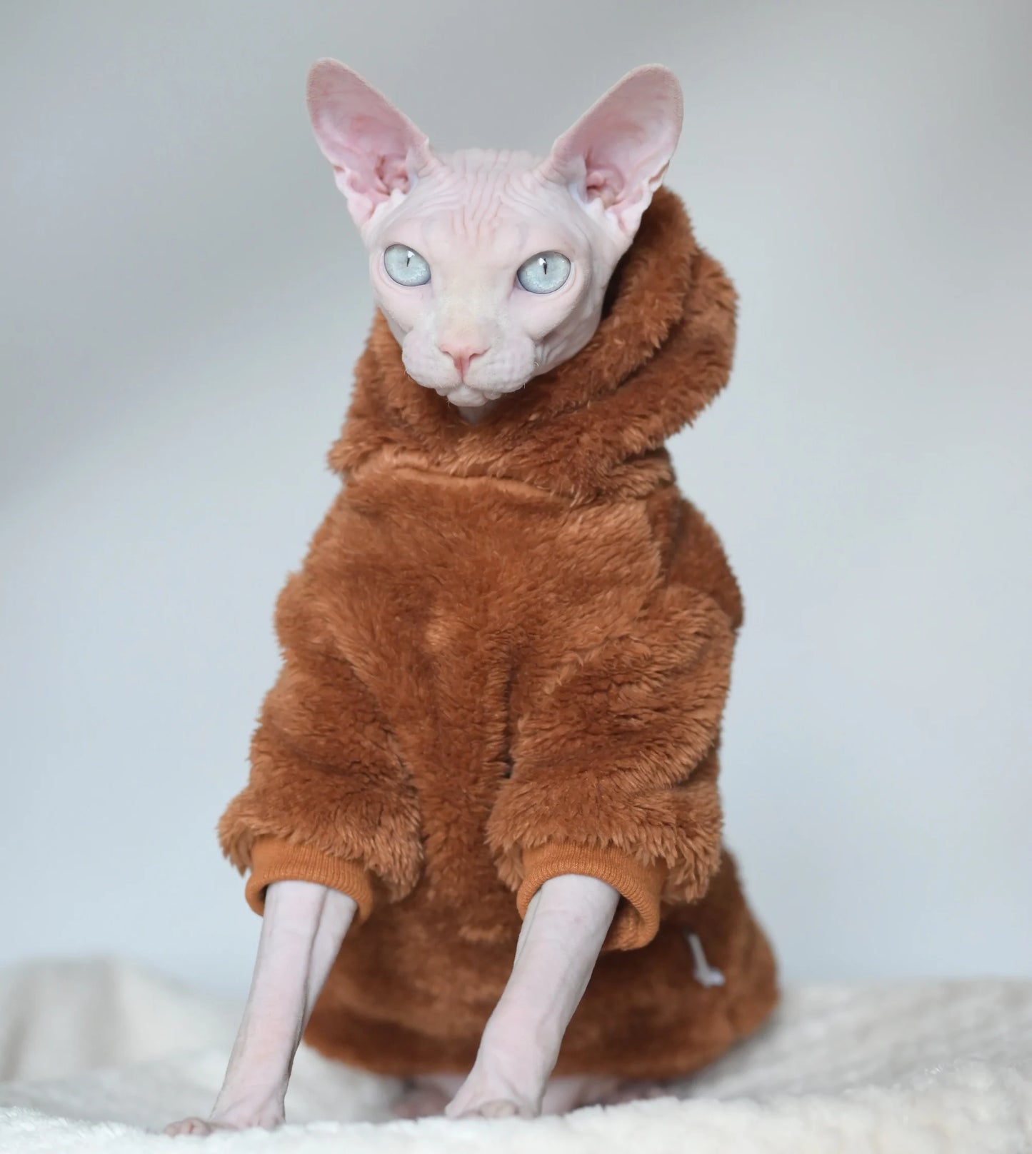 Hairless Cat Clothes Thick and Warm Winter Clothes Sphynx Cat Clothes Devon Cat Apperal for Small Kitten and Dogs